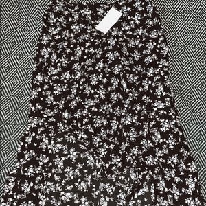 Amazon Ankle Length Floral Skirt with Slit
